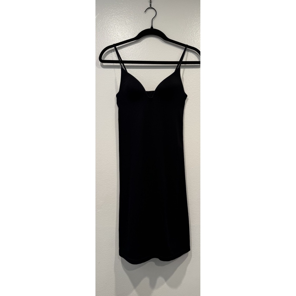 Uniqlo x Mame Kurogouchi AIRism Shaping Slip Dress Black Built In Bra Size Small
